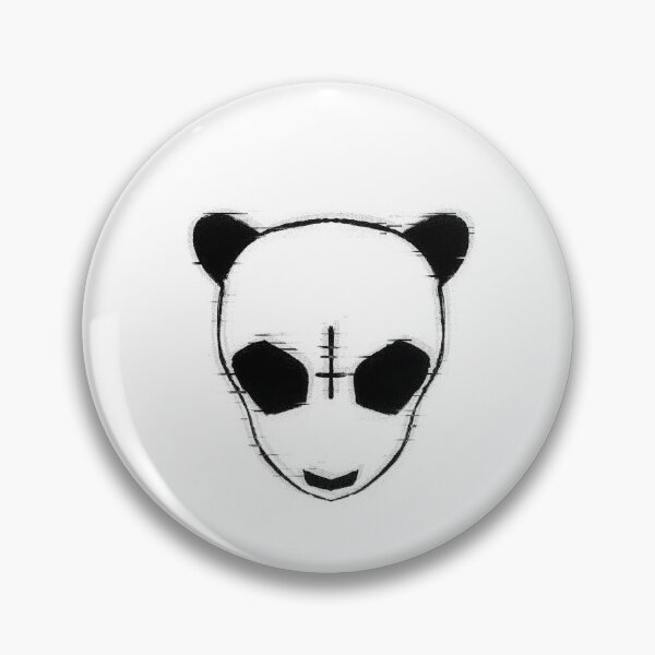 Item preview, Cro Rapper Mask, Glitch Effect, black/white, transparent designed and sold by cetfish.