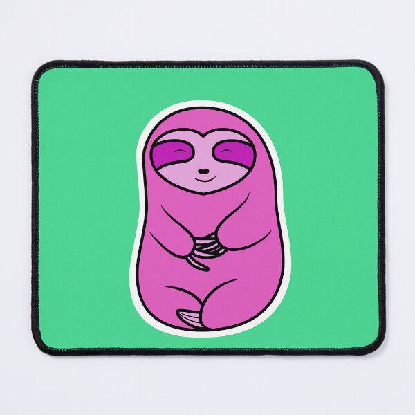 Item preview, Happy Cozy Pink Sloth Bear Illustration designed and sold by SubtleSplit.