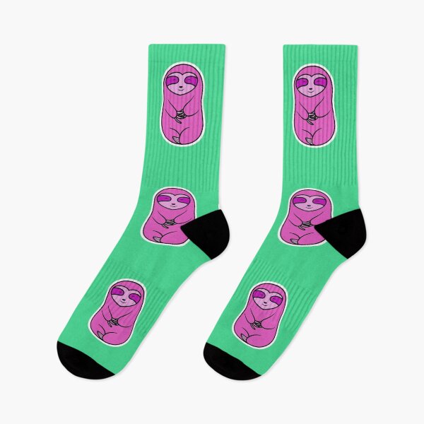 Item preview, Happy Cozy Pink Sloth Bear Illustration designed and sold by SubtleSplit.