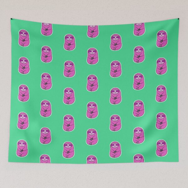 Item preview, Happy Cozy Pink Sloth Bear Illustration designed and sold by SubtleSplit.