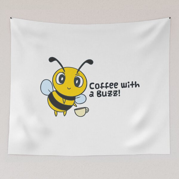 Item preview, Coffee with a Buzz - Honey Bee Coffee designed and sold by Nicheek.
