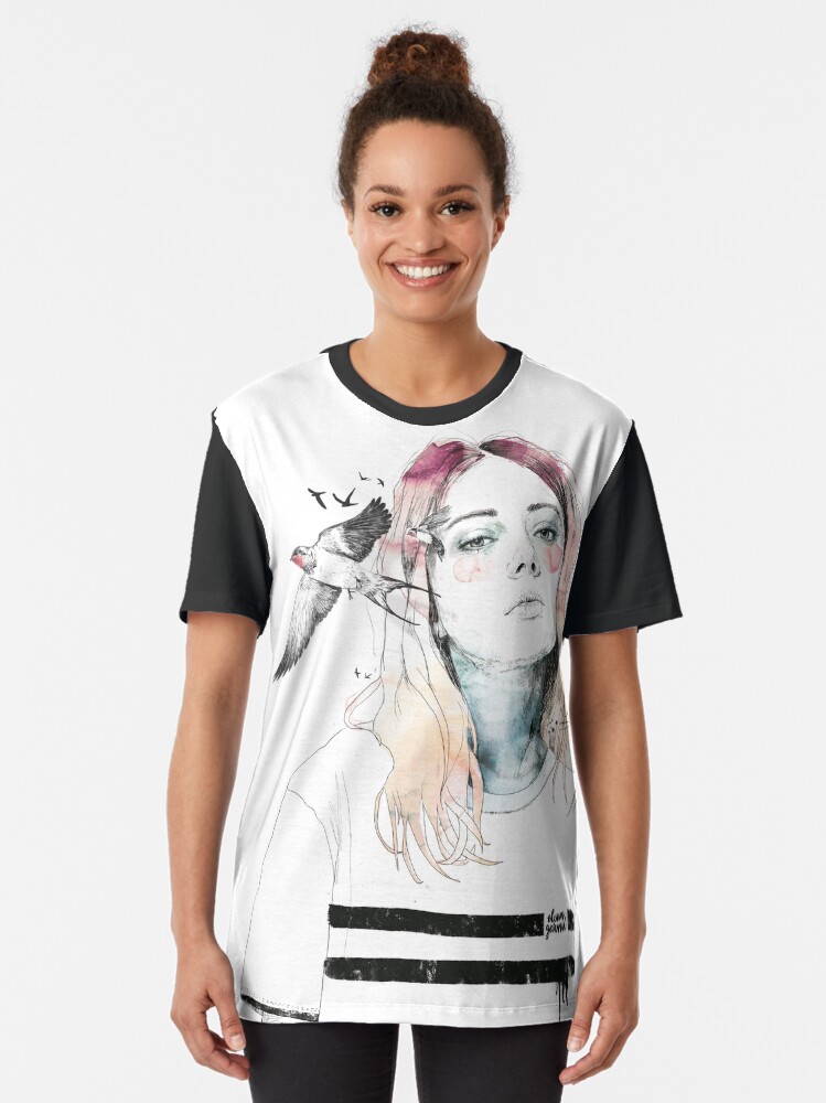 Vista alternativa de Camiseta gráfica TAKE OUT YOUR BIRDS