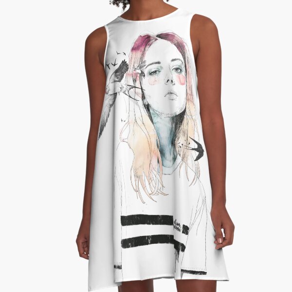 TAKE OUT YOUR BIRDS A-Line Dress