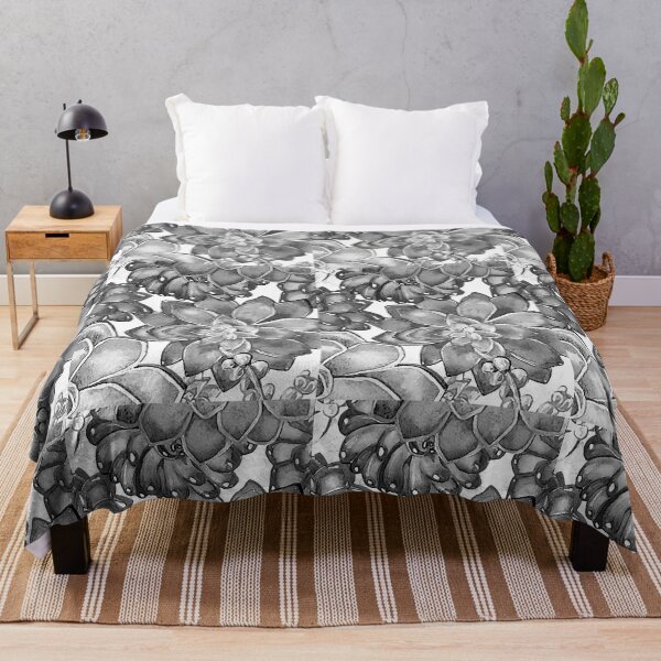 Item preview, Gray Monochrome Succulent Plants Wall Contemporary Garden Design I designed and sold by Irina Sztukowski.