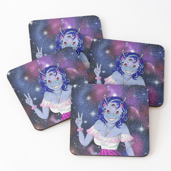 Item preview, Alien anime girl designed and sold by Bailey Swinney.