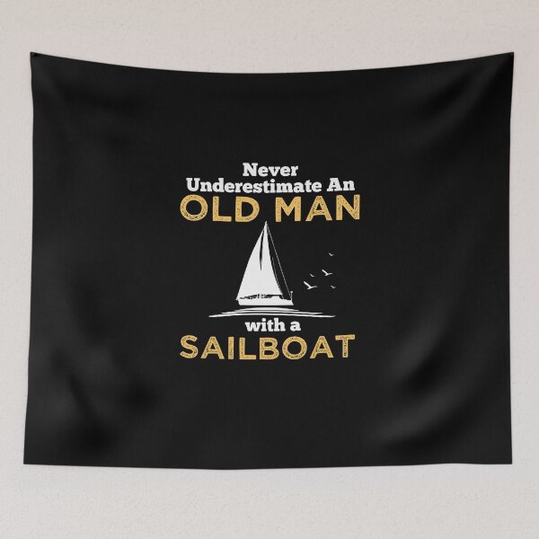 Item preview, OLD MAN WITH A SAILBOAT designed and sold by antipatic.