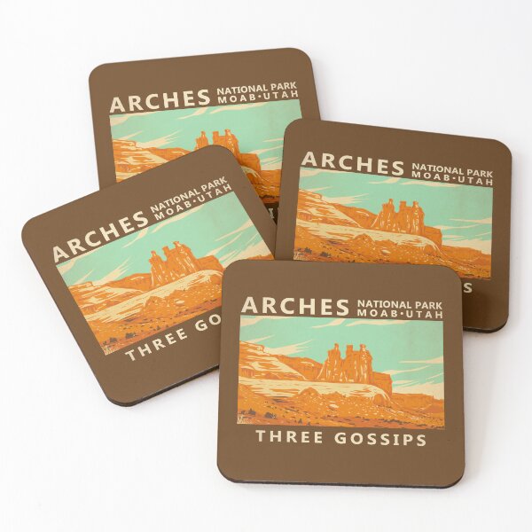 Item preview, Arches National Park Utah Three Gossips Vintage designed and sold by KrisSidDesigns.