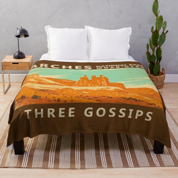 Item preview, Arches National Park Utah Three Gossips Vintage designed and sold by KrisSidDesigns.