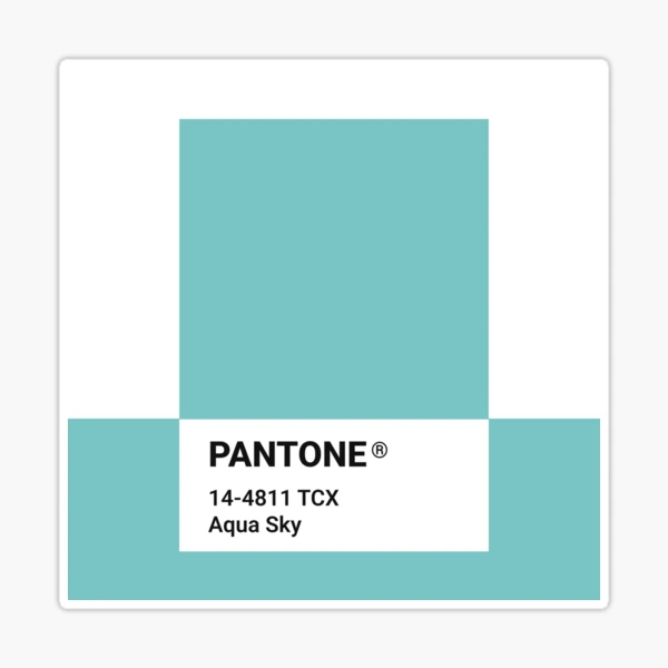 Pantone 14-4811 TCX Swatch Card Aqua Sky