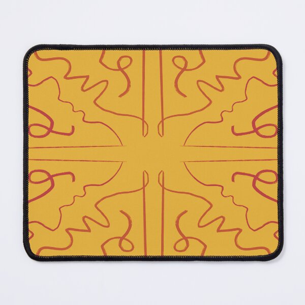 Item preview, Scribble tile, mustard. designed and sold by swellart.