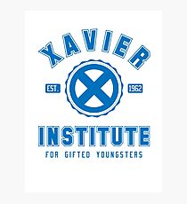 Xavier Institute (Blue) Photographic Print