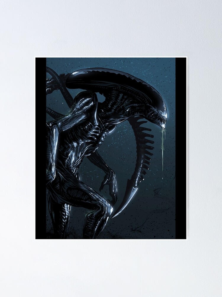 "Xenomorph Alien Poster" Poster for Sale by gruetthetz3 Redbubble
