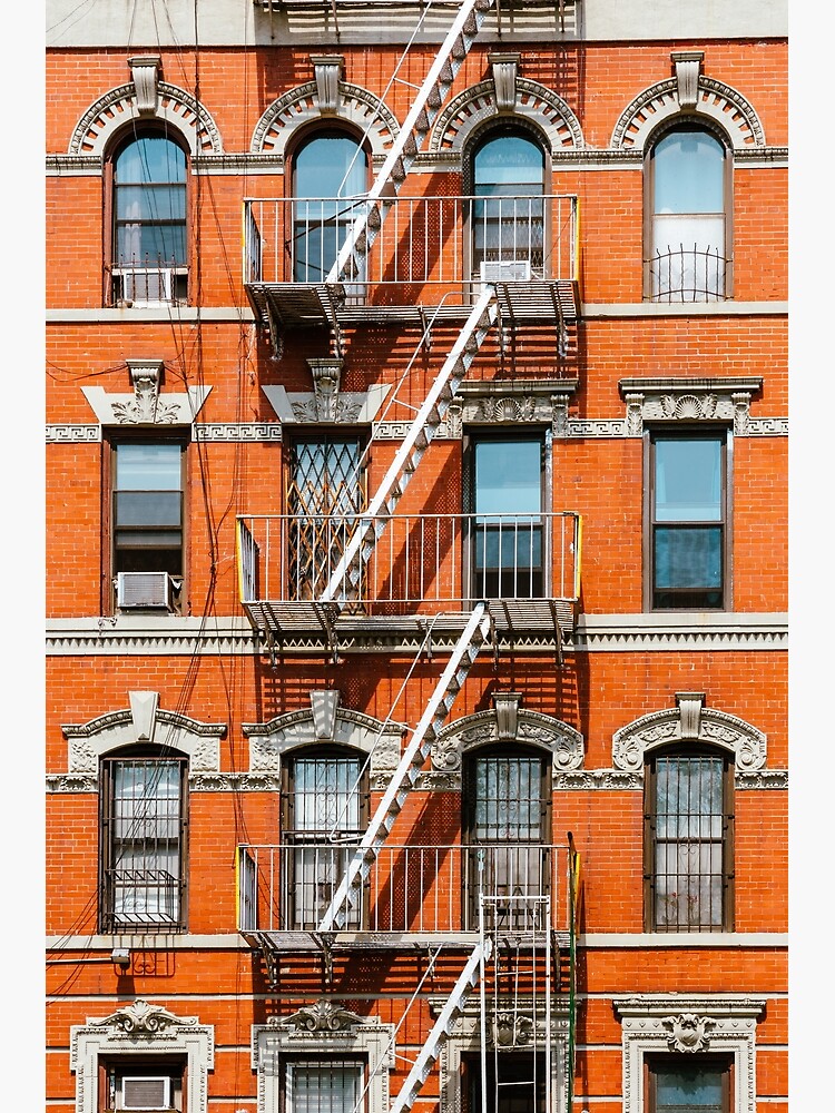 "Classic New York City Apartment Building" Poster for Sale by LizAlbroPhotos Redbubble