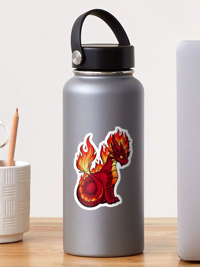 Iron Flame book cover dragons Sticker for Sale by Starbubblepress