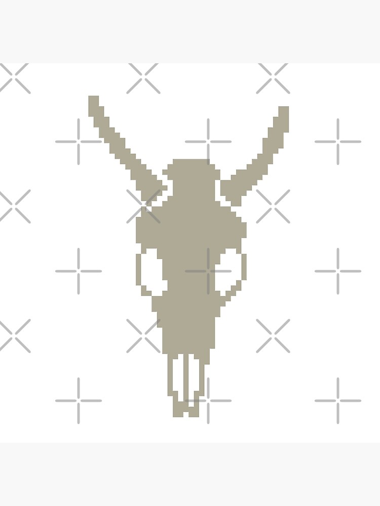 Deer Skull Pixel Art Poster For Sale By Godynight Redbubble 0303