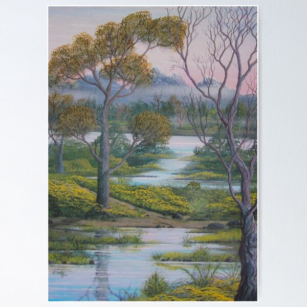 Item preview, Misty Waters Mountainside designed and sold by Vicki Alder.