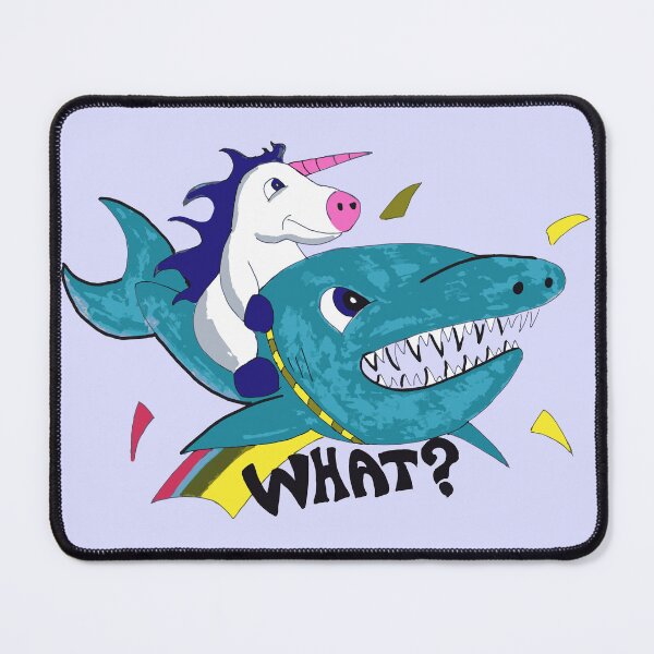 Item preview, Unicorn Riding Shark hand drawn designed and sold by FilMate.