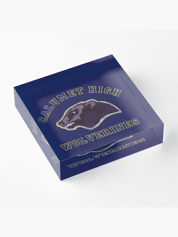 Alternate view of Calumet High Wolverines (Red Dawn) Acrylic Block