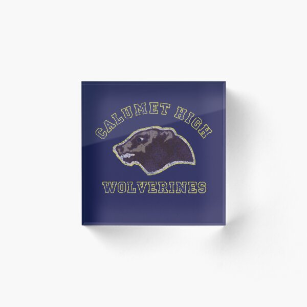 Calumet High Wolverines (Red Dawn) Acrylic Block