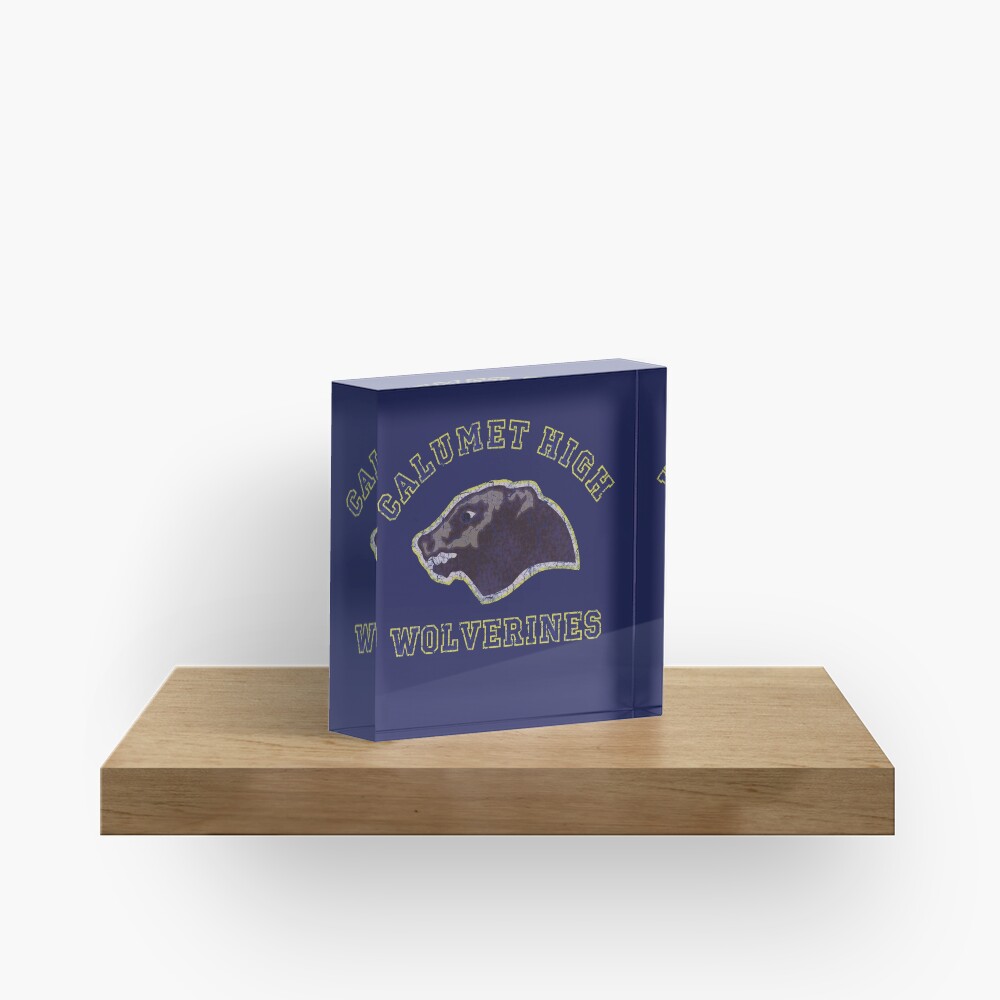 Calumet High Wolverines (Red Dawn) Acrylic Block