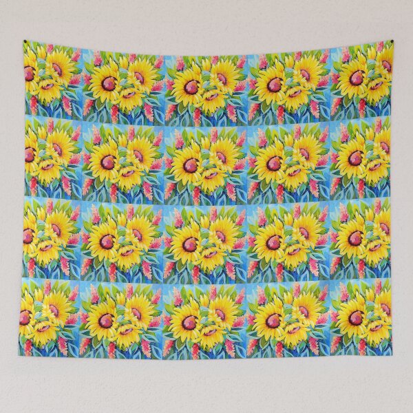 Item preview, Girasoles felices designed and sold by Sandra Lett.