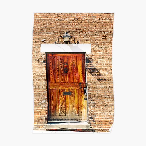 Weathered Wooden Door Poster