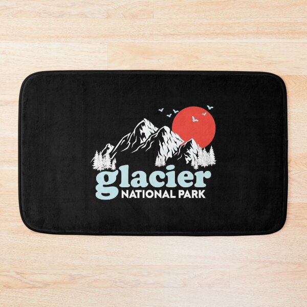 Item preview, Vintage Inspired Glacier National Park Retro 80s Montana Travel Rocky Mountain, Outdoors Hiking Camping, Gift for Outdoorsy Hiker Girl, Summer Vacation Gift designed and sold by The Pawsome Studio.