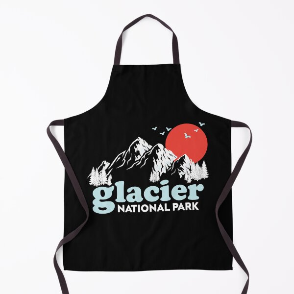 Item preview, Vintage Inspired Glacier National Park Retro 80s Montana Travel Rocky Mountain, Outdoors Hiking Camping, Gift for Outdoorsy Hiker Girl, Summer Vacation Gift designed and sold by The Pawsome Studio.