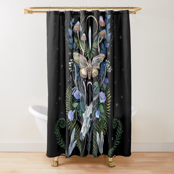 Dkny enchanted forest 100 discount cotton shower curtain floral