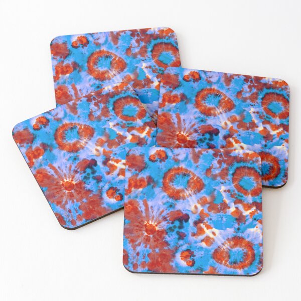 Item preview, Blue and Red Psychedelic Tie-Dye designed and sold by Carolina Diaz.