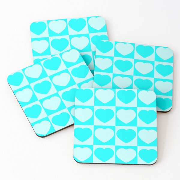 Item preview, Turquoise Heart Pattern designed and sold by MyTshirtArt.