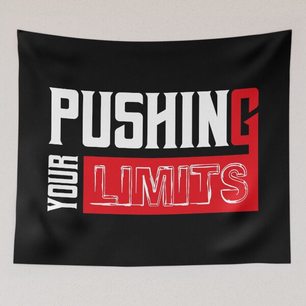 Item preview, Pushing your limits_C for daily goals motivation designed and sold by TheLuckyShirts.