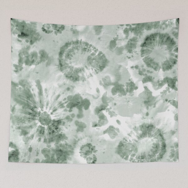 Aperçu de l'œuvre Sage Green Psychedelic Tie-Dye créée et vendue par Carolina Diaz.