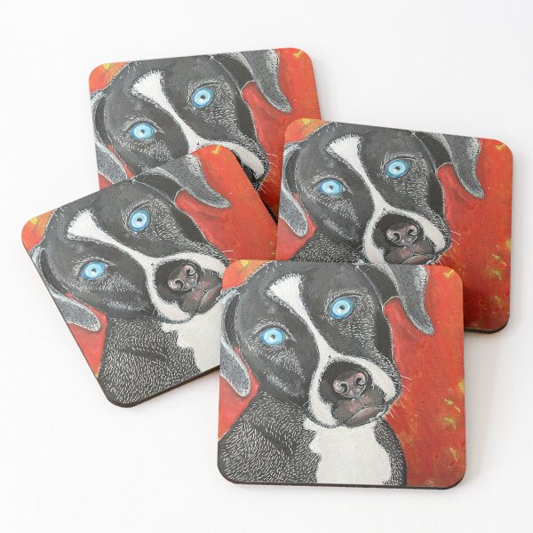 Item preview, Black and white Staffie designed and sold by Rebekah Gavra.