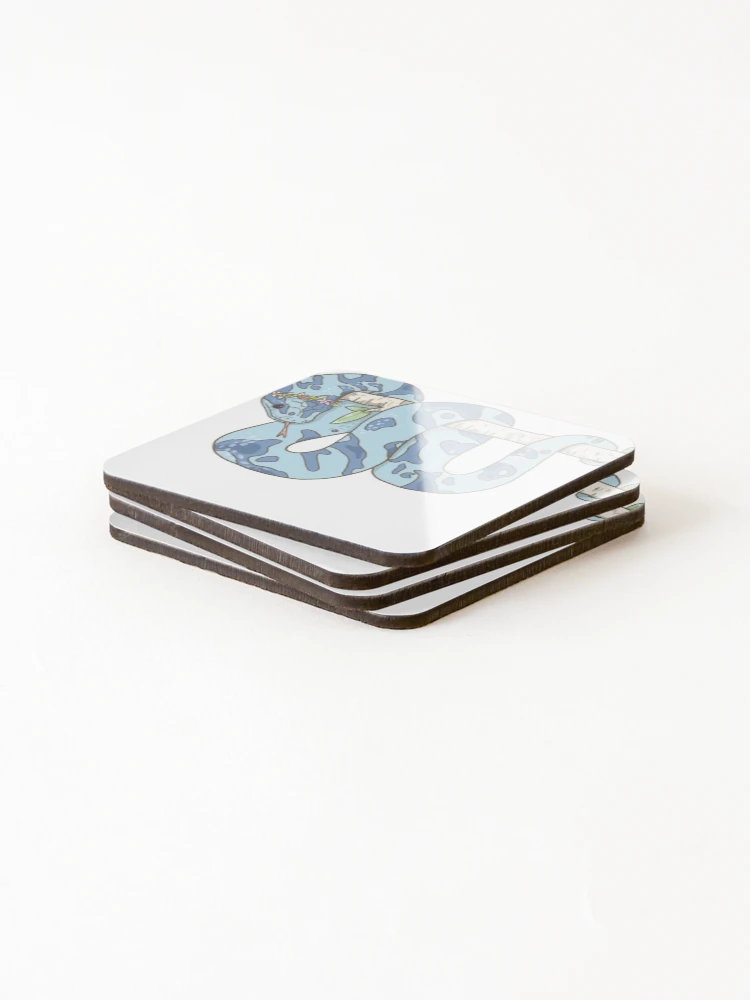 Thumbnail 4 of 5, Coasters (Set of 4), Pretty Python designed and sold by Claire Doodles.