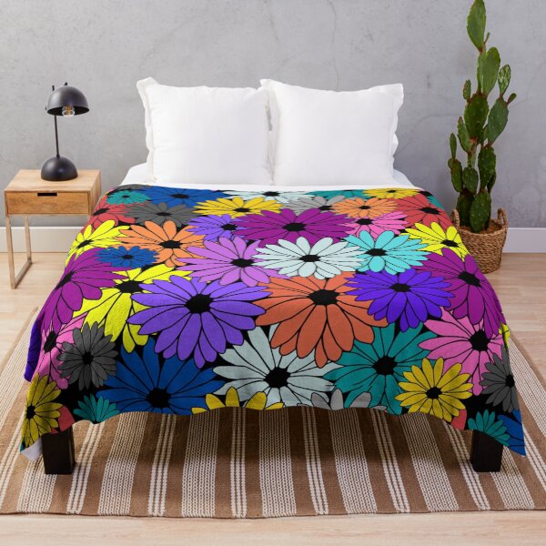 Item preview, Colorful flowers pattern graphic art designed and sold by Sameera Amir.
