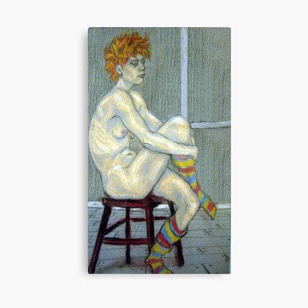 Artikel-Vorschau von Woman in coloured socks, designt und verkauft von Fiona O'Beirne.