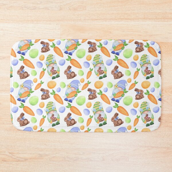 Item preview, Nordic Gnomes Easter Chocolate Bunny Carrot Pattern Spring designed and sold by Draculaura2009.