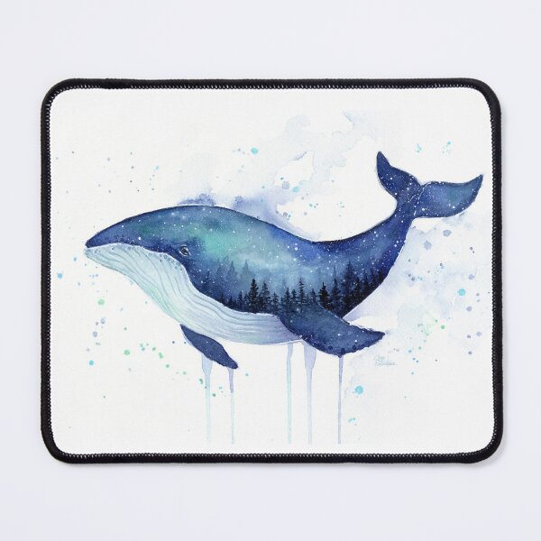 Item preview, Galaxy Whale Watercolor designed and sold by Olga Shvartsur.