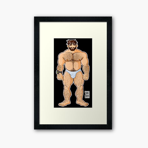 ADAM LIKES UNDERWEAR - CHARACTER ONLY Framed Art Print