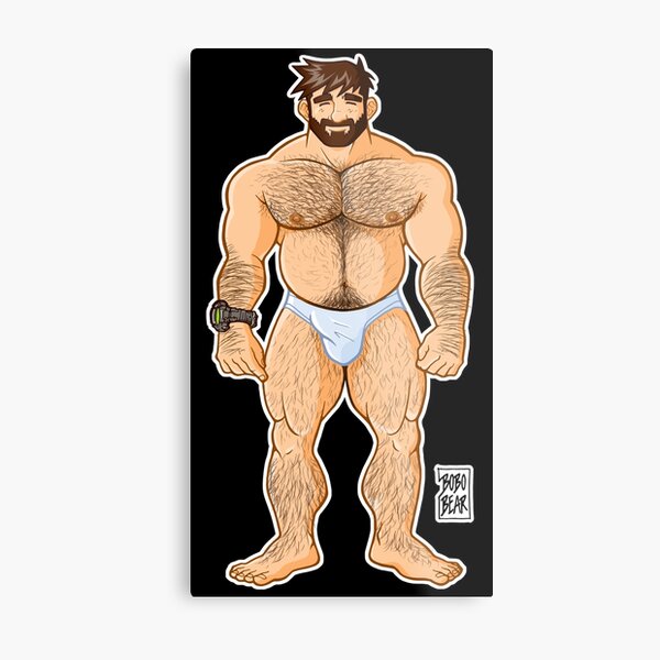 ADAM LIKES UNDERWEAR - CHARACTER ONLY Metal Print