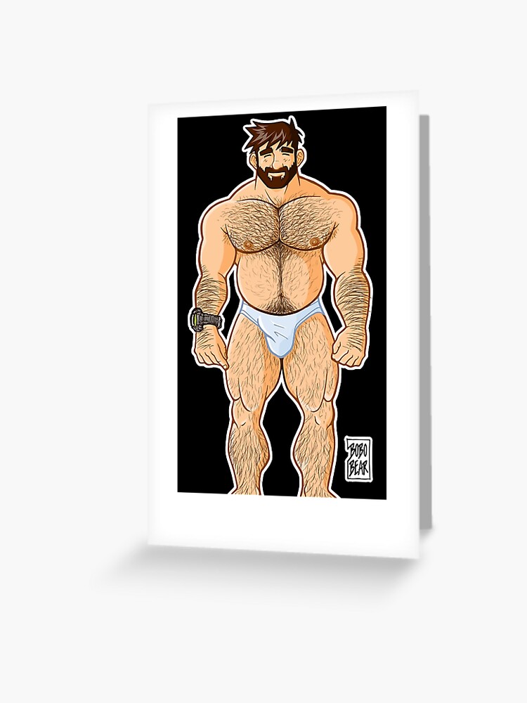 Thumbnail 1 of 2, Greeting Card, ADAM LIKES UNDERWEAR - CHARACTER ONLY designed and sold by bobobear.