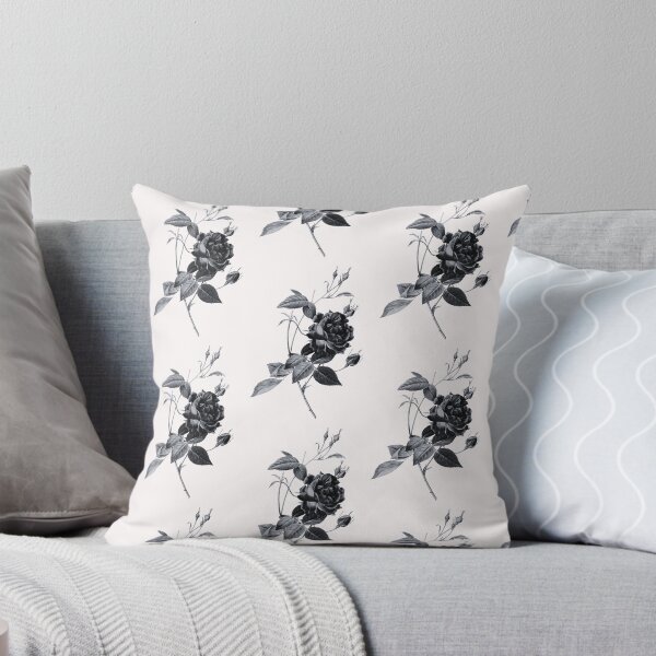 Item preview, Blood Red Bengal Rose Flower, Alternative Illustration - Grey and Black Rose designed and sold by DaphneKstudio .