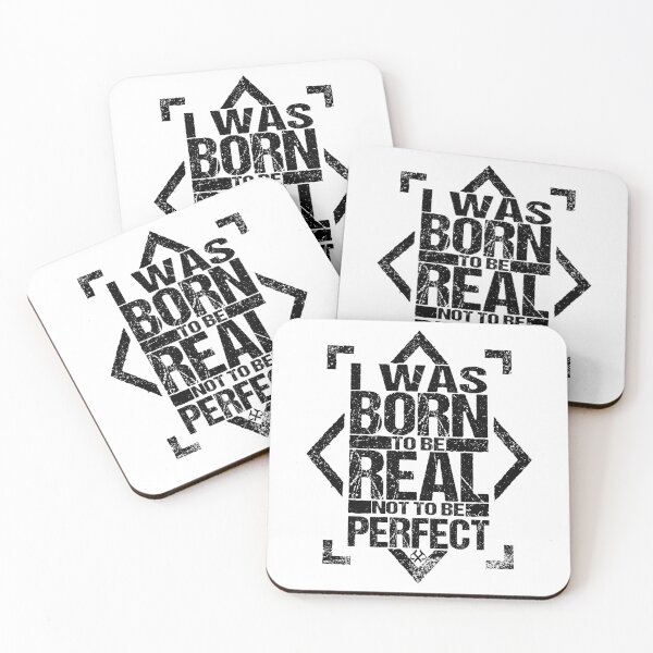 Item preview, I was Born to be Real not to be Perfect designed and sold by jeturnbill.