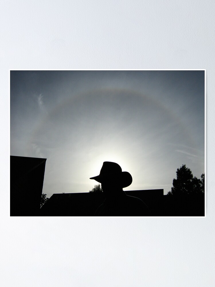 Alternate view of Hat & halo Poster