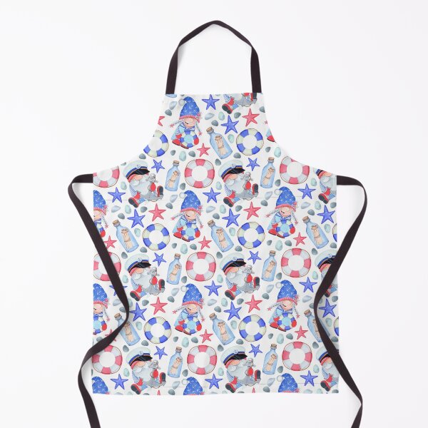 Item preview, Nordic Gnomes Sailor Sea Nautical Starfish Boat Life Saver Preserver Pattern designed and sold by Draculaura2009.