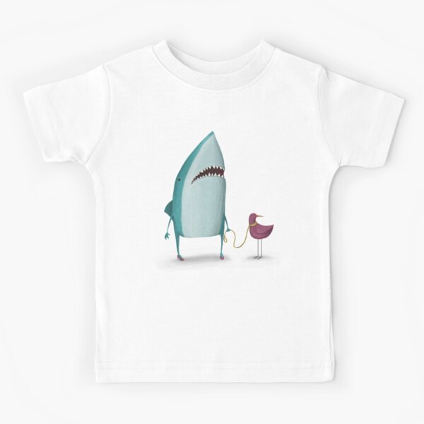 Ami requin et oiseau T-shirt enfant