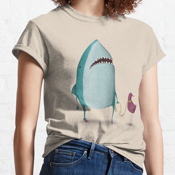Shark and bird friend Classic T-Shirt