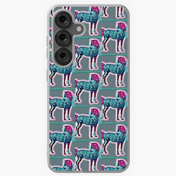 Aperçu de l'œuvre Mustang Cheval Vert Rouge créée et vendue par teewearstyle.