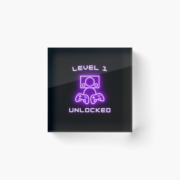 Item preview, Level 1 Unlocked 1st Birthday Gift for Video Gamers  designed and sold by amchtakkosa1.